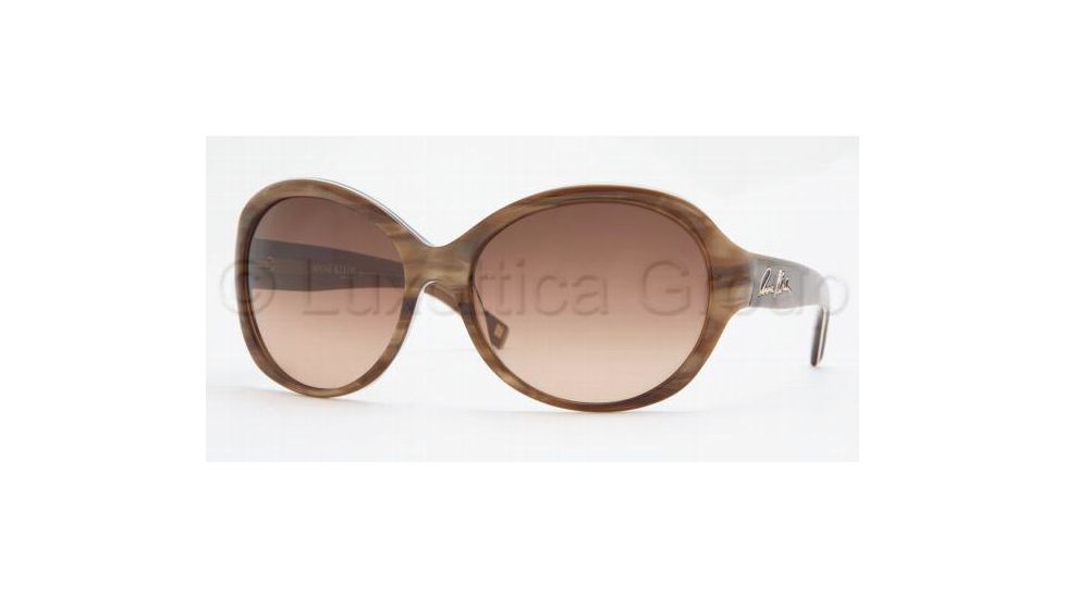 Anne Klein AK 3152 Sunglasses Styles Amber Marble Frame / Brown Gradeint Lenses, 274 60 6017