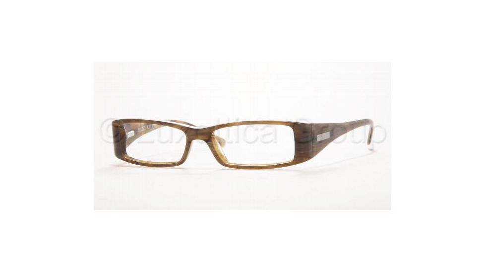 Anne Klein AK 8064 Eyeglasses Styles Gray/Brown Marble Frame w/Non Rx 48 mm Diameter Lenses, 162 4814
