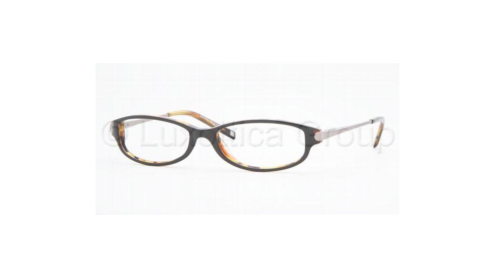 Anne Klein AK 8081 Eyeglasses Styles - Black/Tortoise Frame w/Non-Rx 48 mm Diameter Lenses, 203-4815