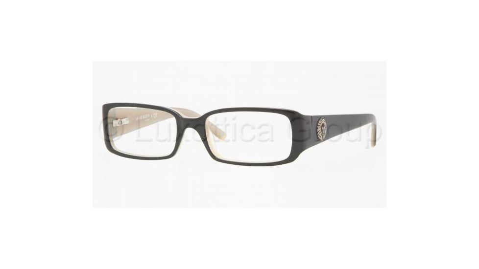 Anne Klein AK8093 Progressive Eyeglasses Black/Parchment Frame / 50 mm Prescription Lenses, 230 5017