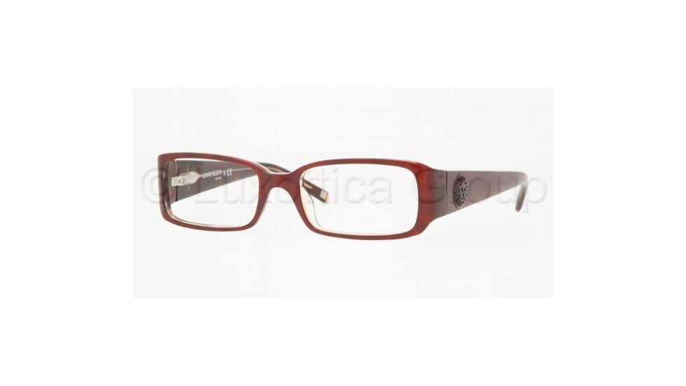 Anne Klein AK8093 Progressive Eyeglasses Burgundy/Tort/Crystal Frame / 50 mm Prescription Lenses, 231 5017
