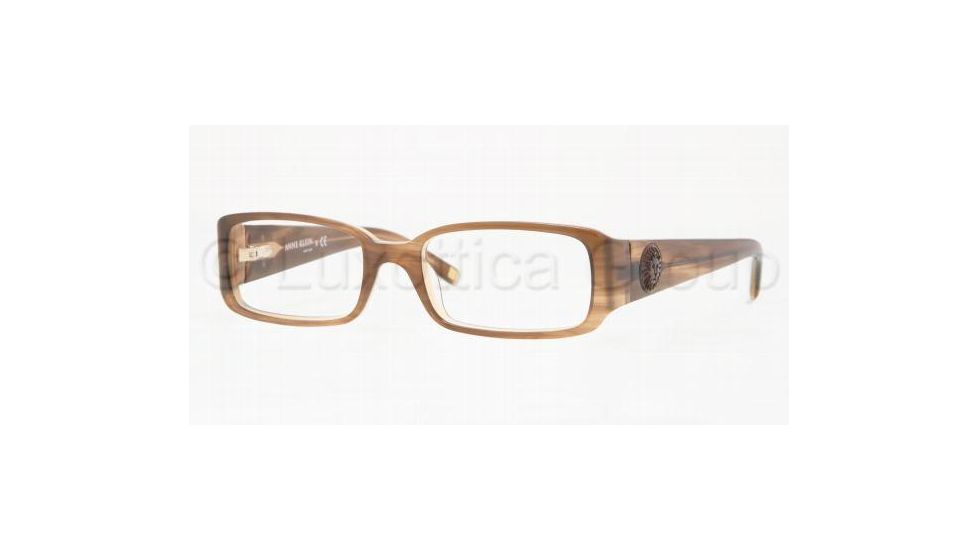 Anne Klein AK8093 Progressive Eyeglasses Light Brown Horn Frame / 50 mm Prescription Lenses, 232 5017