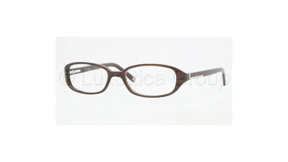 Anne Klein AK8095 SV Prescription Eyeglasses, Brown Stripe Frame / 50 mm Prescription Lenses, 238-5017