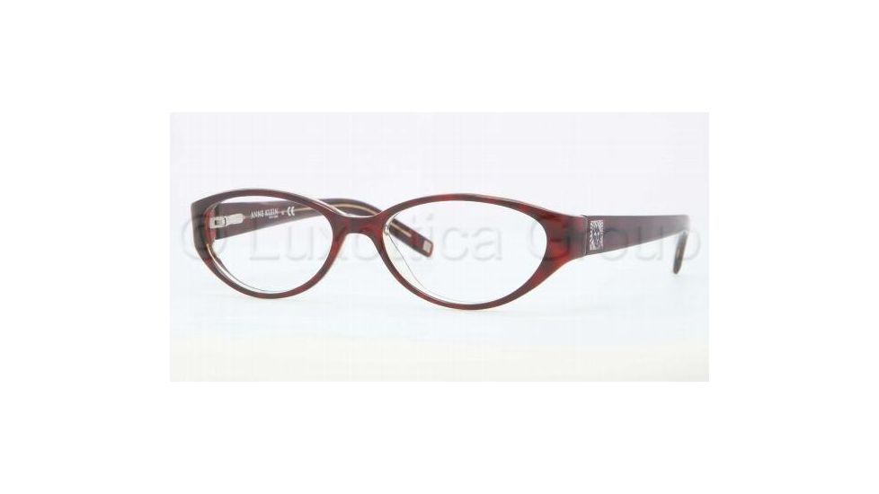Anne Klein AK 8108 AK8108 Eyeglass Frames 231-5016 - Burgundy / Tortoise / Crystal Frame, Demo Lens Lenses