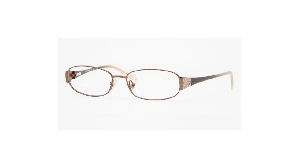 Anne Klein AK 9113 Eyeglasses Styles -  Brown Frame w/Non-Rx 51 mm Diameter Lenses, 495-5115