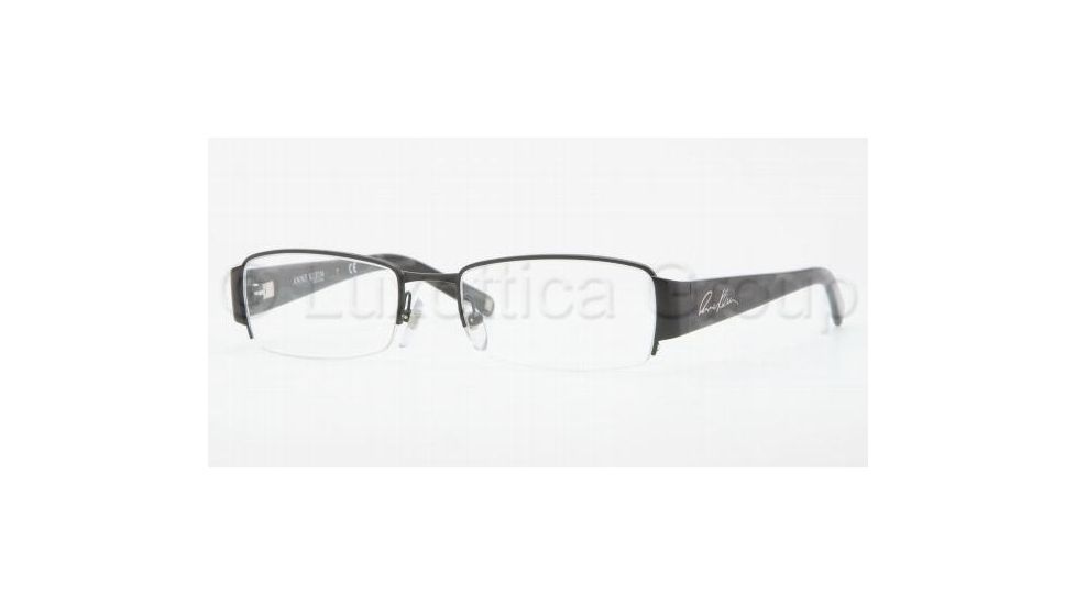 Anne Klein AK 9124 AK9124 Eyeglass Frames 566S-5018 - Satin Black 
