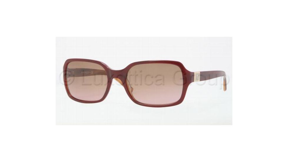 Anne Klein AK3177 Sunglasses 276/76-5819 - Burgundy / Horn Frame, Brown Rose Gradient Lenses
