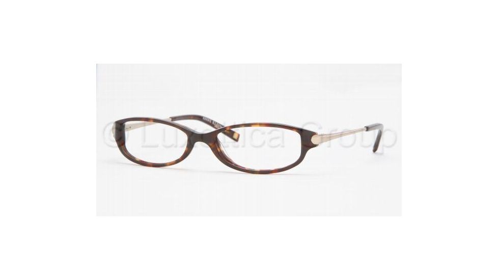Anne Klein AK8081 Eyeglasses Styles - Tortoise Frame w/Non-Rx 48 mm Diameter Lenses, 118-4815