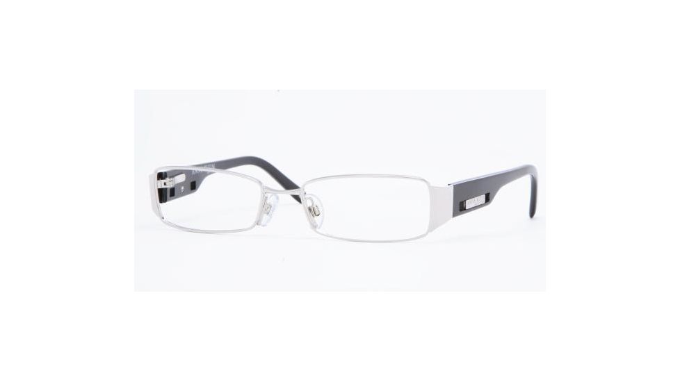 Anne Klein AK9077 SV Prescription Eyeglasses Silver/Black Frame / 52 mm Prescription Lenses, 486 5217