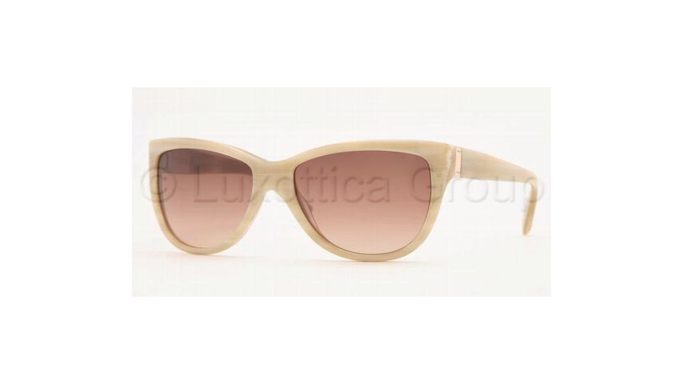 Anne Klein Sunglasses AK3144, Ivory Horn Frame / Brown Gradient Lenses