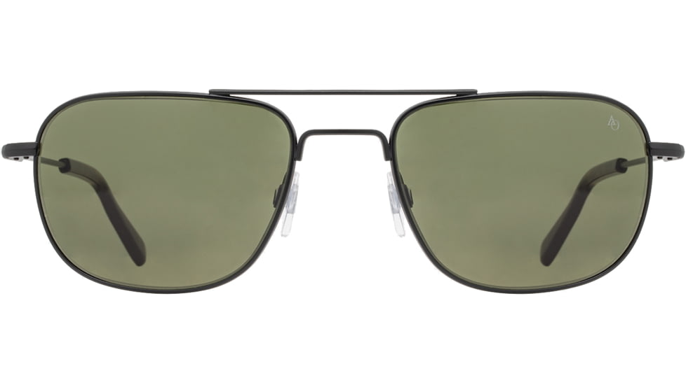 AO Checkmate Sunglasses - Men's, Matte Black Frame, Calobar Green AOLite Nylon Lenses, Polarized, 56-21-145, CHE256STTOGNN-P