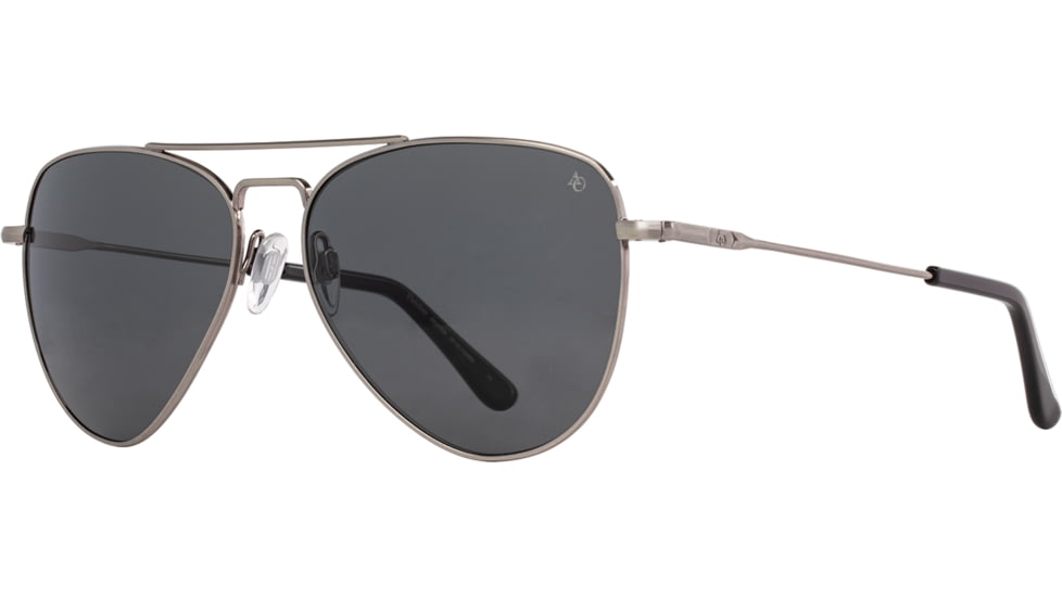 AO Fletcher Sunglasses, Pewter Frame, True Color Gray AOLite Nylon Lens - 59-15-145, FLT159STBKGYN