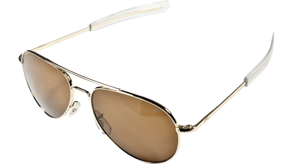 AO General Sunglasses, Gold, Amber Glass Lens, Bayonet, 52mm G-CG-BNT-52