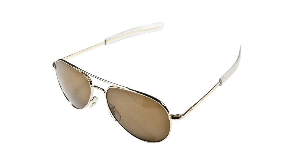 AO General Sunglasses, Gold, Amber Glass Lens, Bayonet, 58mm G-CG-BNT-58