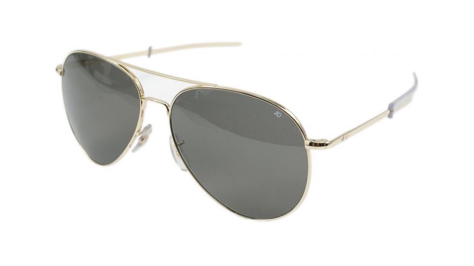 AO General Sunglasses, Gold, Gray Poly Lens, Bayonet, 52mm G-CCP-BNT-52