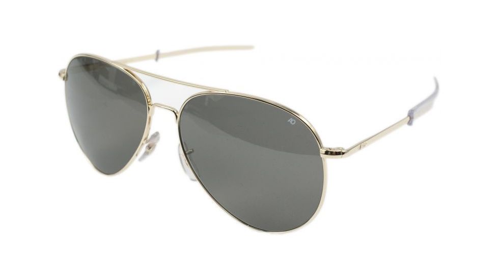 AO General Sunglasses, Gold, Gray Poly Lens, Bayonet, 58mm G-CCP-BNT-58