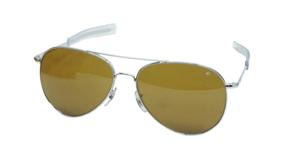 AO General Sunglasses, Silver, Amber Poly Lens, Bayonet, 58mm S-HCAP-BNT-58