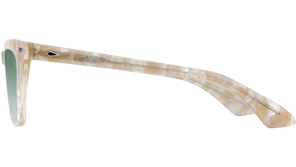 AO Lucinda Sunglasses - Womens, Champagne Shell, SunVogue Green Gradient AOLite Nylon Lenses, Champagne Shell / SunVogue Green Gradient Polarize, 51-20-140, LUC151ST--EGN-P