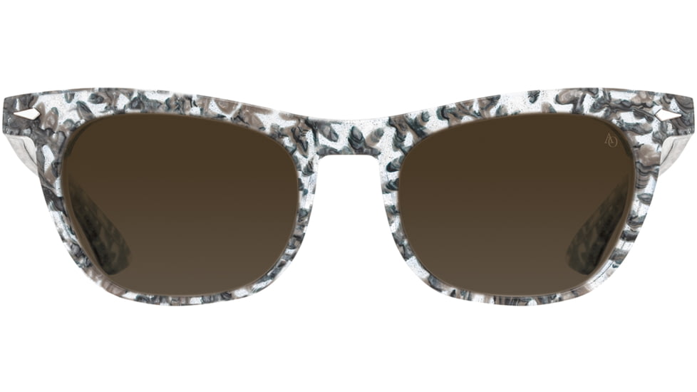 AO Lucinda Sunglasses - Womens, Crystal Slate, Cosmetan Brown AOLite Nylon Lenses, Crystal Slate / Cosmetan Brown Polarized Lens, 51-20-140, LUC251ST--BNN-P