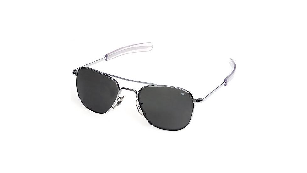 AO Flight Gear Original Pilot Sunglasses 52mm, Silver -