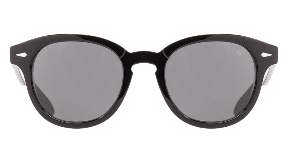 AO Times Sunglasses, Black Frame, True Color Gray AOLite Nylon Lens - Polarized - 49-21-145, TIM549ST-GYN-P