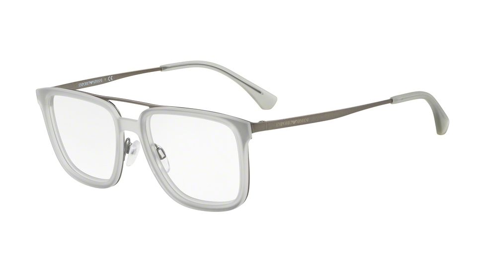 Armani EA1073 Eyeglass Frames 3010-52 - Matte Gunmetal Frame