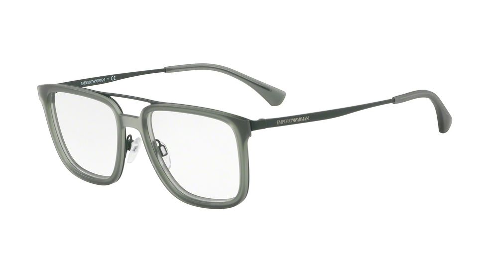 Armani EA1073 Eyeglass Frames 3127-52 - Matte Dark Green Frame