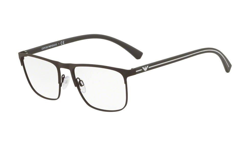 Armani EA1079 Prescription Eyeglasses, 55mm, Mud Rubber, EA1079-3242-55-SV