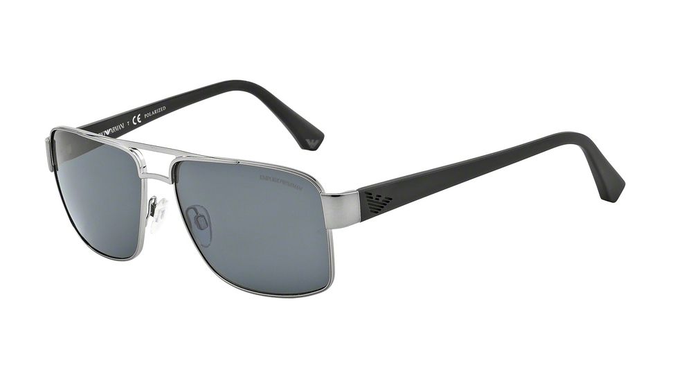 Armani EA2002 Sunglasses 301081-57 - Gunmetal Frame, Polar Gray Lenses