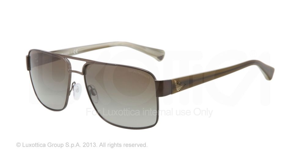 Armani EA2002 Sunglasses 30178E-57 - Matte Green Frame, Green Gradient Lenses
