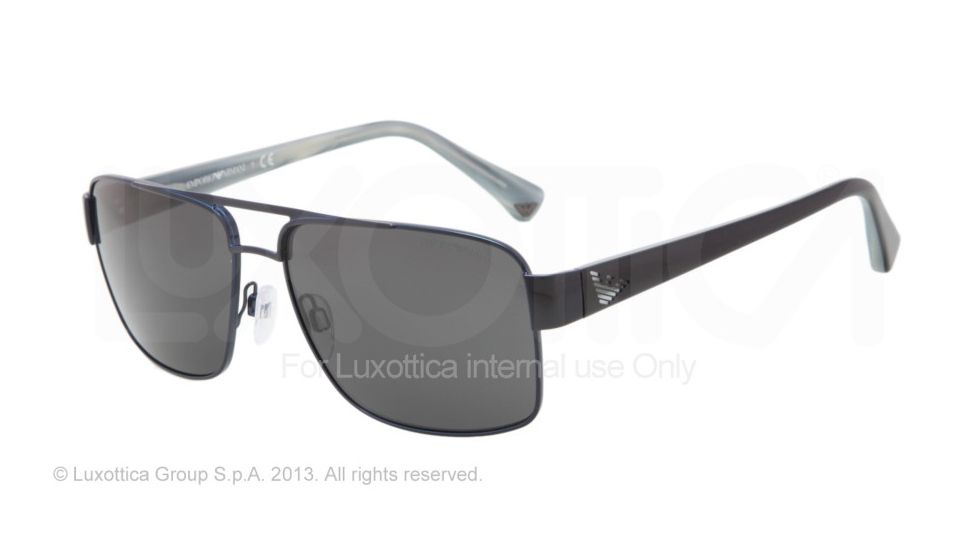Armani EA2002 Sunglasses 301987-57 - Blue Frame, Gray Lenses