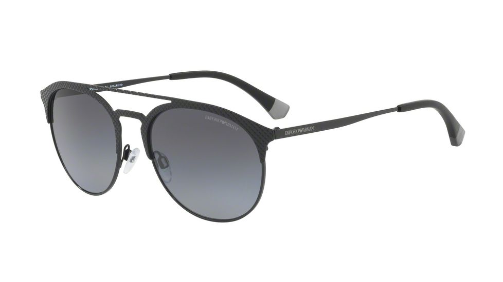 Armani EA2052 Sunglasses 3014T3-56 - Matte Black / Black Frame, Polar Grey Gradient Lenses