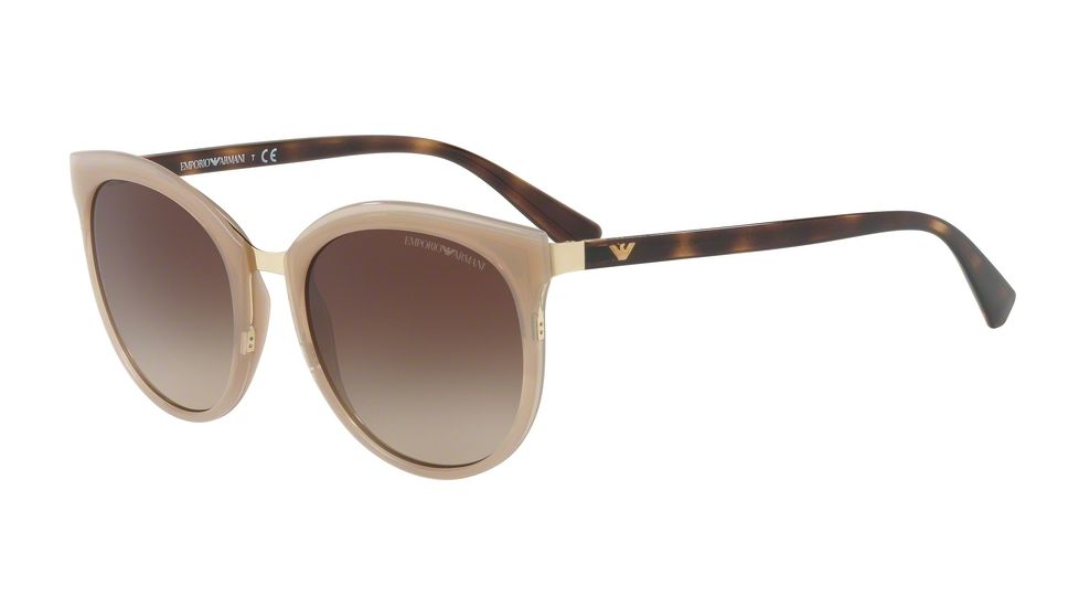 Armani EA2055 Sunglasses 301313-55 - Opal Turtledove Frame, Brown Gradient Lenses