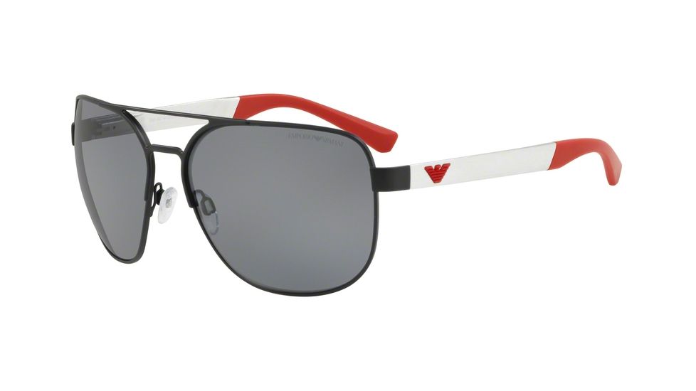 Armani EA2064 Sunglasses 322381-62 - Matte Black Frame, Polar Grey Lenses