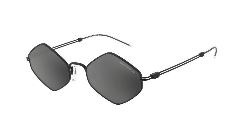 Armani EA2085 Sunglasses 30016G-52 - , Light Grey Mirror Black Lenses