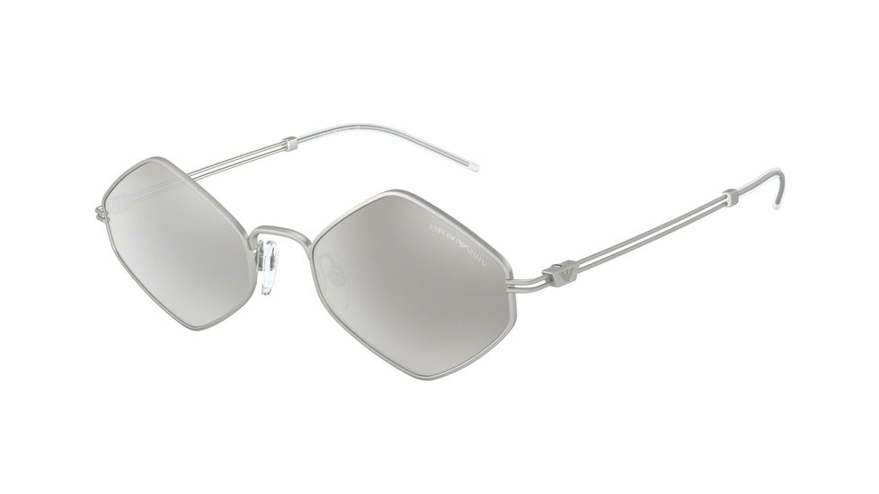 Armani EA2085 Sunglasses 30456G-52 - , Light Grey Mirror Silver 80 Lenses