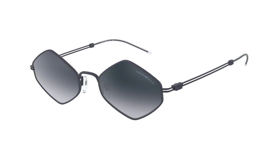 Armani EA2085 Sunglasses 32531G-52 - , Lt Grey Grad Blue Mirror Sil Lenses
