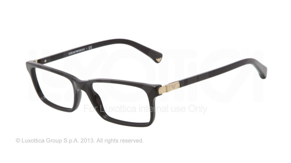 Armani EA3005 Progressive Prescription Eyeglasses 5017-51 - Black Frame