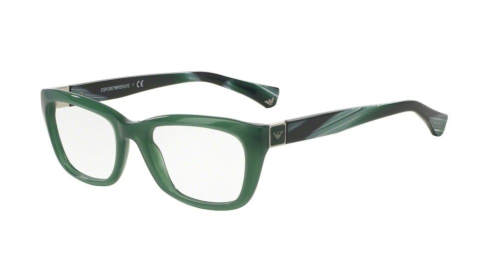 Armani EA3058 Eyeglass Frames 5400-51 - Opal Green Frame