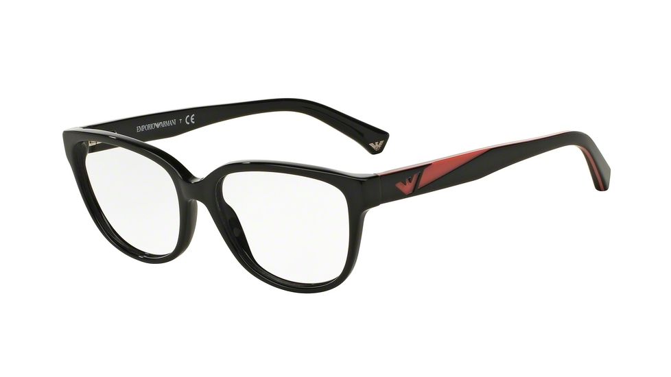 Armani EA3081 Progressive Prescription Eyeglasses 5017-52 - Black Frame
