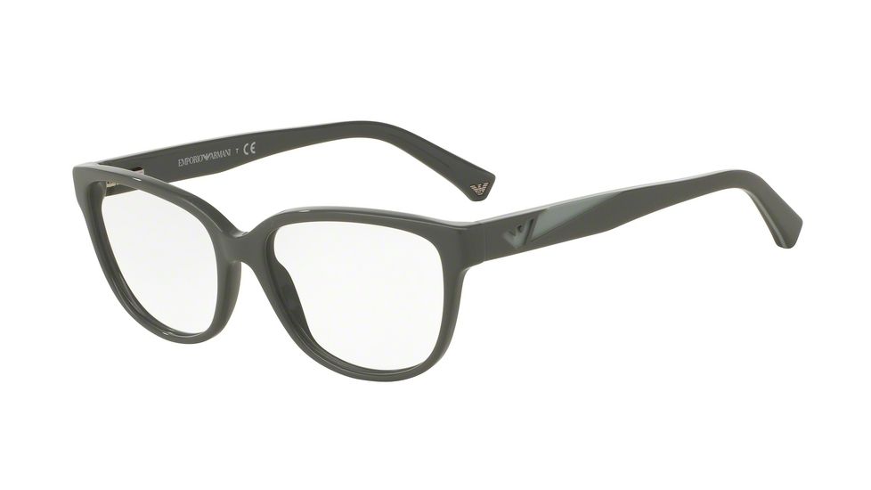 Armani EA3081 Progressive Prescription Eyeglasses 5510-52 - Grey Frame