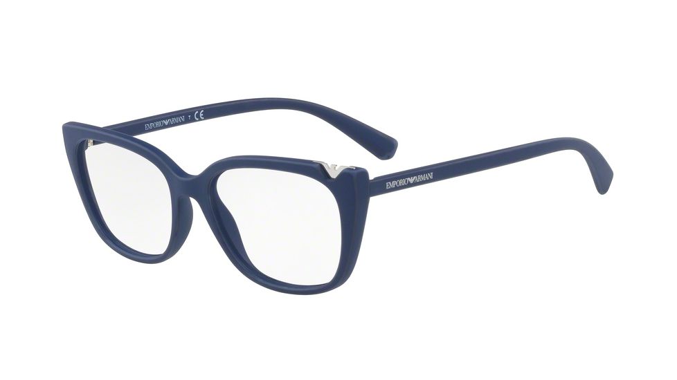 Armani EA3109 Bifocal Prescription Eyeglasses 5602-52 - Dark Blue Used Effect Frame
