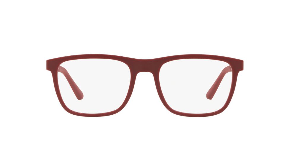 Armani EA3140 Progressive Prescription Eyeglasses 5720-53 - Matte Red Frame