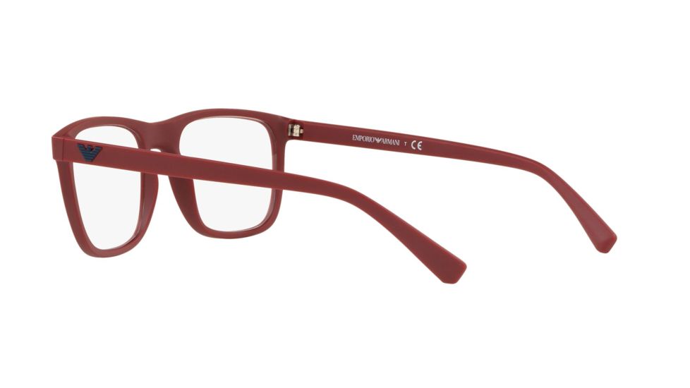 Armani EA3140 Progressive Prescription Eyeglasses 5720-53 - Matte Red Frame