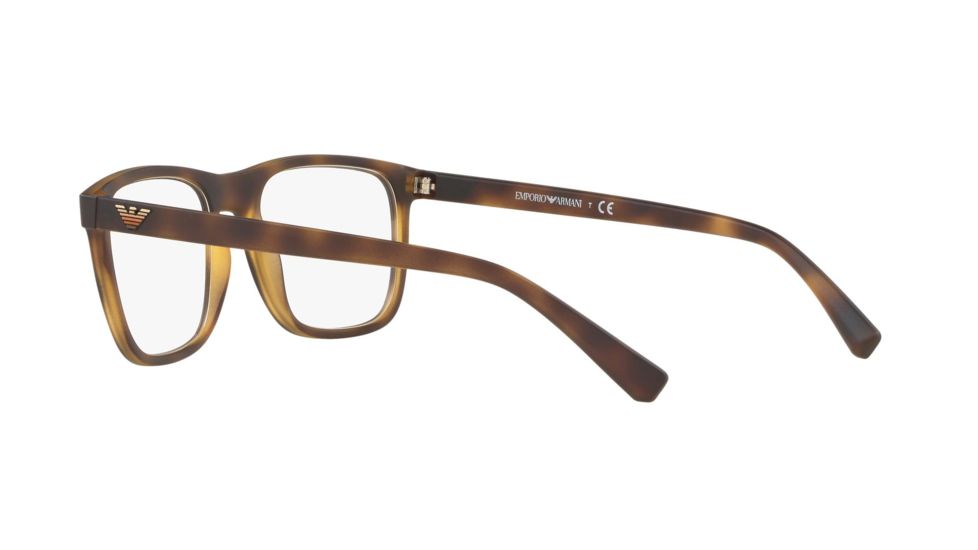 Armani EA3140 Progressive Prescription Eyeglasses, 53mm, Matte Havana, EA3140-5089-53-PRO