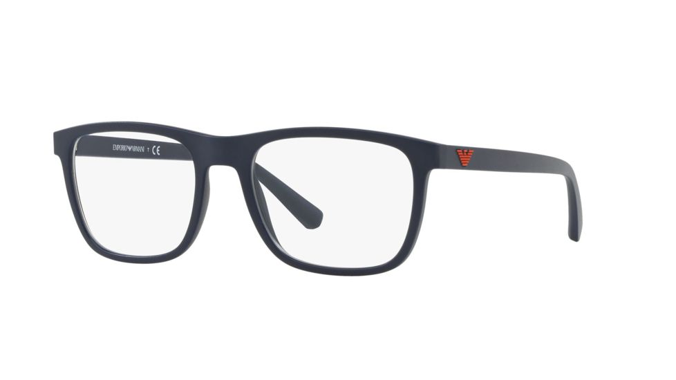 Armani EA3140 Progressive Prescription Eyeglasses, 53mm, Matte Blue, EA3140-5719-53-PRO