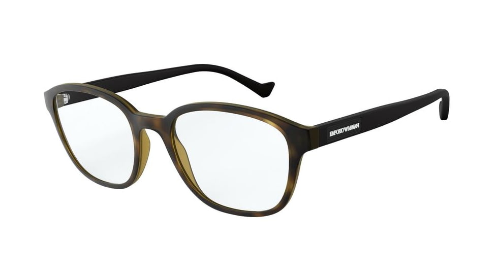 Armani EA3158F Eyeglass Frames 5089-54 - Matte Havana