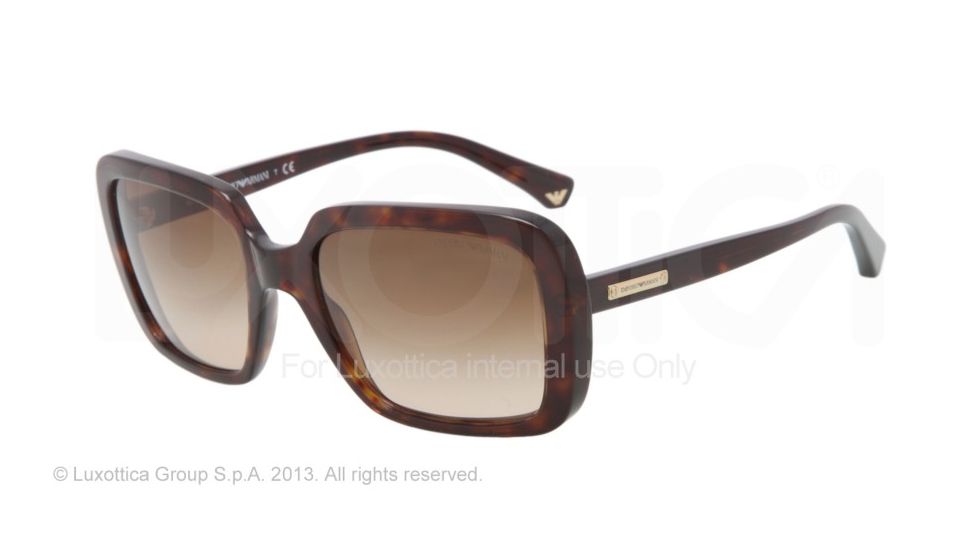 Armani EA4007 Progressive Prescription Sunglasses EA4007-502613-54 - Lens Diameter 54 mm, Frame Color Dark Havana