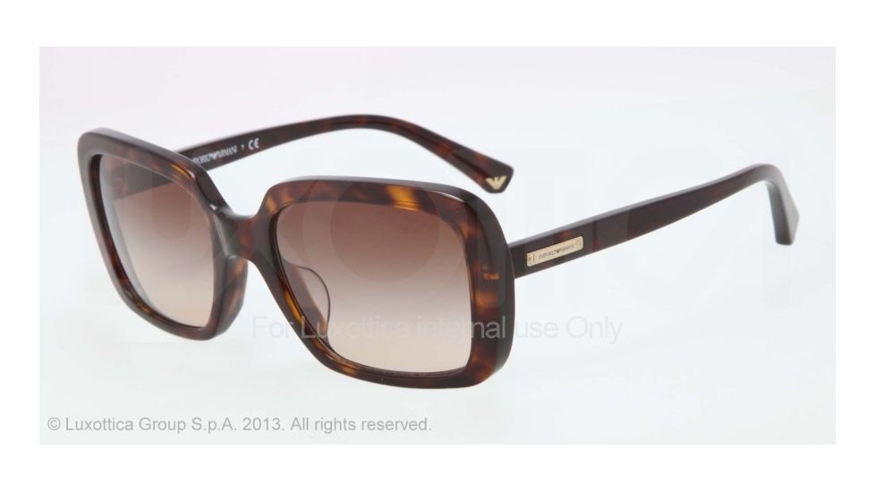 Armani EA4007F Progressive Prescription Sunglasses EA4007F-502613-54 - Lens Diameter 54 mm, Frame Color Dark Havana