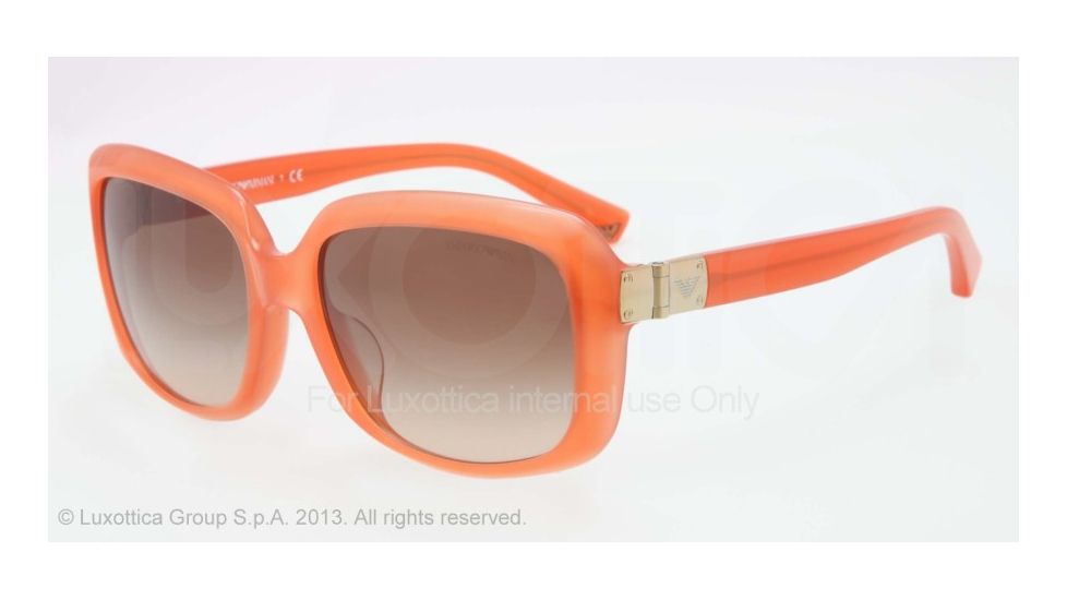 Armani EA4008F Progressive Prescription Sunglasses EA4008F-508313-56 - Lens Diameter 56 mm, Frame Color Opal Coral